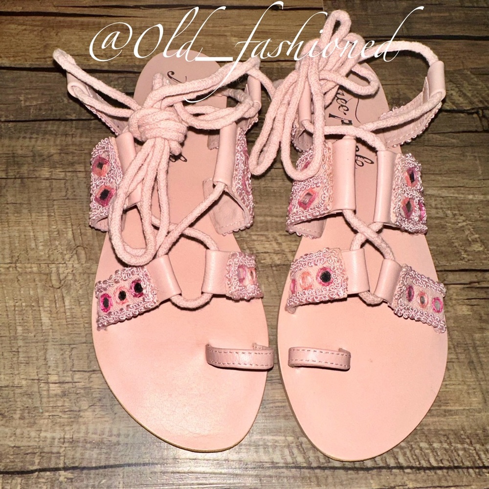 FREE PEOPLE Leather Sandals - Picture 7 of 12